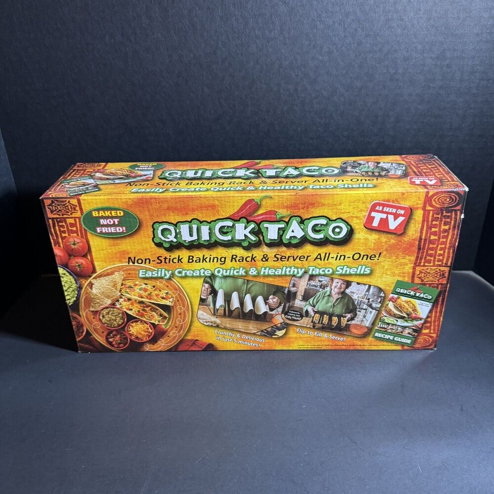 Quick Taco Non-Stick Baking Rack Server All in One As Seen on TV [873]